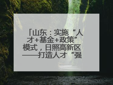 山东：实施“人才+基金+政策”模式，日照高新区——打造人才“强磁场”