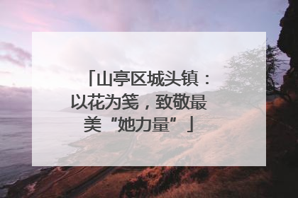 山亭区城头镇：以花为笺，致敬最美“她力量”