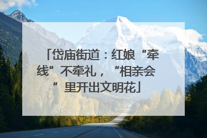 岱庙街道：红娘“牵线”不牵礼，“相亲会”里开出文明花