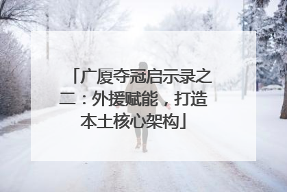 广厦夺冠启示录之二：外援赋能，打造本土核心架构