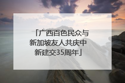 广西百色民众与新加坡友人共庆中新建交35周年
