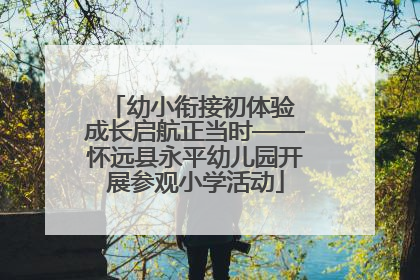 幼小衔接初体验 成长启航正当时——怀远县永平幼儿园开展参观小学活动
