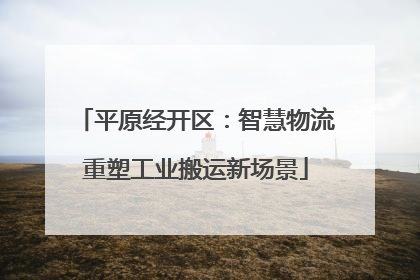 平原经开区：智慧物流重塑工业搬运新场景