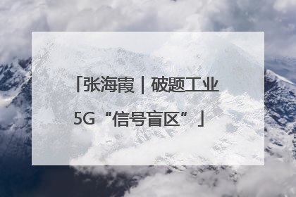 张海霞｜破题工业5G“信号盲区”