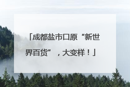 成都盐市口原“新世界百货”，大变样！