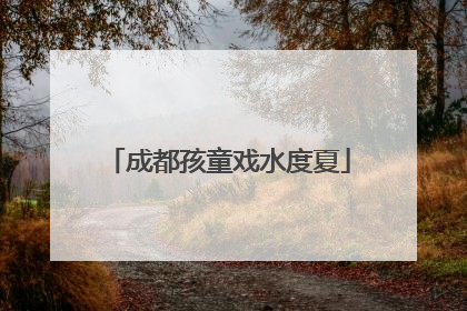 成都孩童戏水度夏