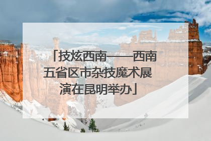 技炫西南——西南五省区市杂技魔术展演在昆明举办