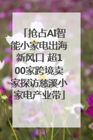 抢占AI智能小家电出海新风口 超100家跨境卖家探访慈溪小家电产业带