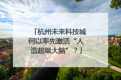 杭州未来科技城何以率先激活“人造超级大脑”？