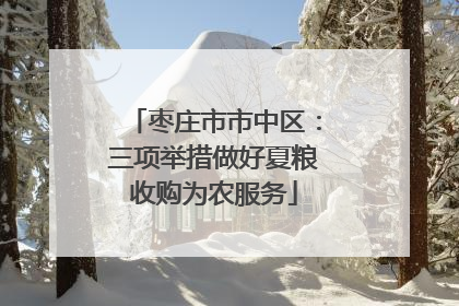 枣庄市市中区：三项举措做好夏粮收购为农服务
