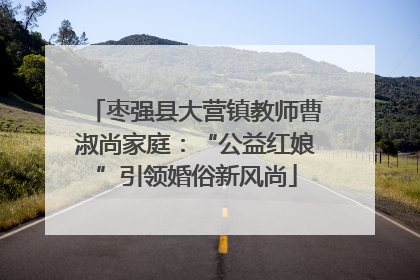 枣强县大营镇教师曹淑尚家庭：“公益红娘”引领婚俗新风尚