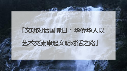 文明对话国际日：华侨华人以艺术交流串起文明对话之路