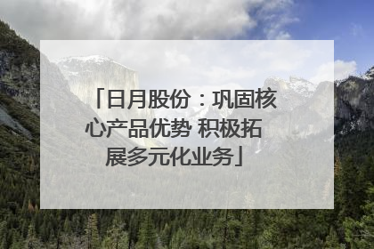 日月股份：巩固核心产品优势 积极拓展多元化业务