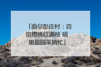 曲阜彭庄村：百亩樱桃红满枝 硕果盈园采摘忙