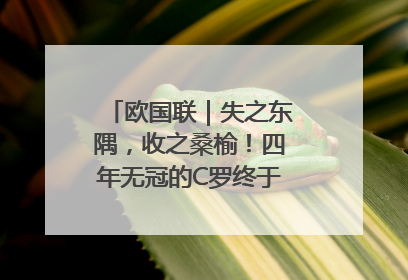 欧国联｜失之东隅，收之桑榆！四年无冠的C罗终于再次举起奖杯