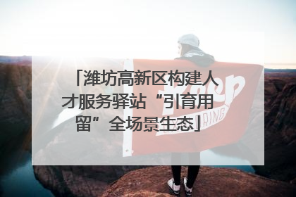 潍坊高新区构建人才服务驿站“引育用留”全场景生态