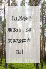 江苏多个地级市，迎来省级巡查组