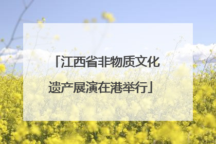 江西省非物质文化遗产展演在港举行