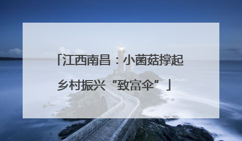 江西南昌：小菌菇撑起乡村振兴“致富伞”