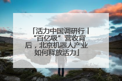活力中国调研行丨 “百亿级”营收背后，北京机器人产业如何释放活力