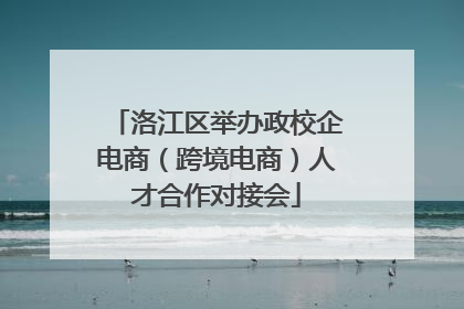 洛江区举办政校企电商（跨境电商）人才合作对接会