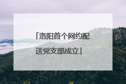 洛阳首个网约配送党支部成立