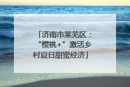 济南市莱芜区：“樱桃+”激活乡村夏日甜蜜经济