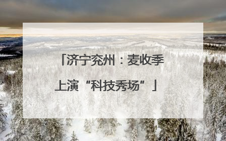 济宁兖州：麦收季上演“科技秀场”