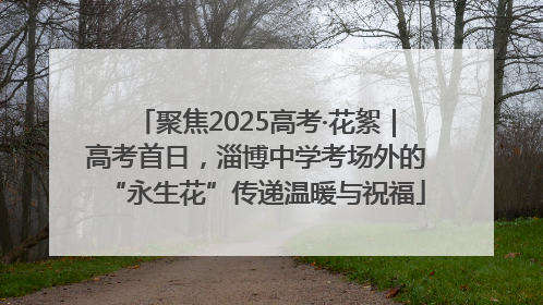 聚焦2025高考·花絮｜高考首日，淄博中学考场外的“永生花”传递温暖与祝福