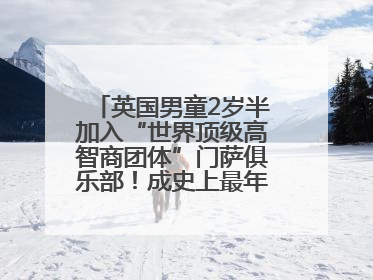 英国男童2岁半加入“世界顶级高智商团体”门萨俱乐部！成史上最年轻男性会员