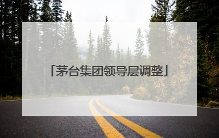 茅台集团领导层调整