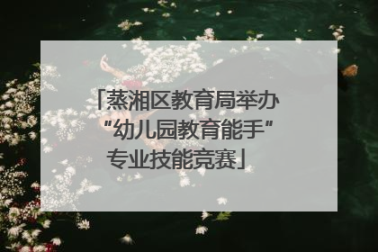 蒸湘区教育局举办“幼儿园教育能手”专业技能竞赛