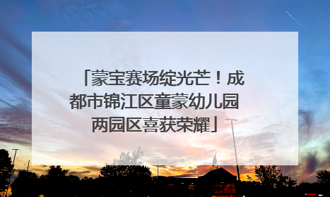 蒙宝赛场绽光芒！成都市锦江区童蒙幼儿园两园区喜获荣耀