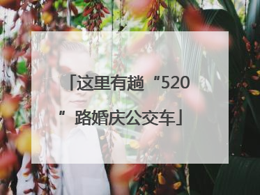 这里有趟“520”路婚庆公交车