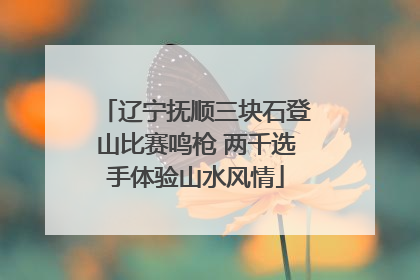 辽宁抚顺三块石登山比赛鸣枪 两千选手体验山水风情