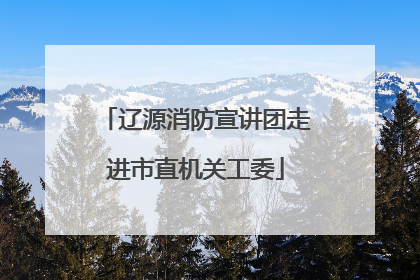 辽源消防宣讲团走进市直机关工委