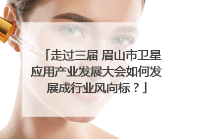 走过三届 眉山市卫星应用产业发展大会如何发展成行业风向标？