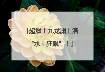 超燃！九龙渊上演“水上狂飙”！