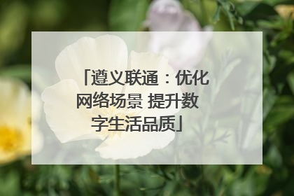 遵义联通：优化网络场景 提升数字生活品质