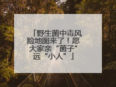 野生菌中毒风险地图来了！愿大家亲“菌子”远“小人”