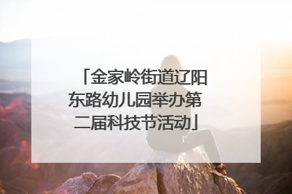 金家岭街道辽阳东路幼儿园举办第二届科技节活动