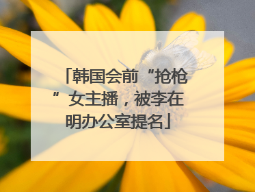 韩国会前“抢枪”女主播，被李在明办公室提名