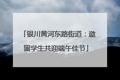 银川黄河东路街道：邀留学生共迎端午佳节