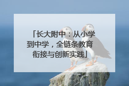 长大附中：从小学到中学，全链条教育衔接与创新实践