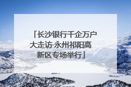 长沙银行千企万户大走访·永州祁阳高新区专场举行