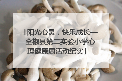 阳光心灵，快乐成长——全椒县第二实验小学心理健康周活动纪实