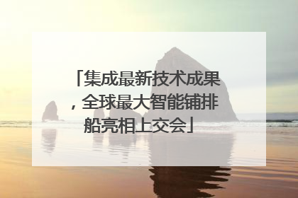 集成最新技术成果，全球最大智能铺排船亮相上交会