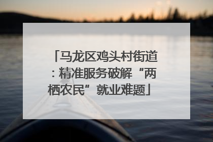 马龙区鸡头村街道：精准服务破解“两栖农民”就业难题