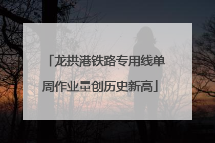 龙拱港铁路专用线单周作业量创历史新高