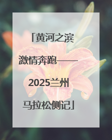 黄河之滨 激情奔跑——2025兰州马拉松侧记